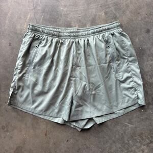 Girlfriend Collective Gazelle Shorts Women's Size M Gray Green Lined Athletic